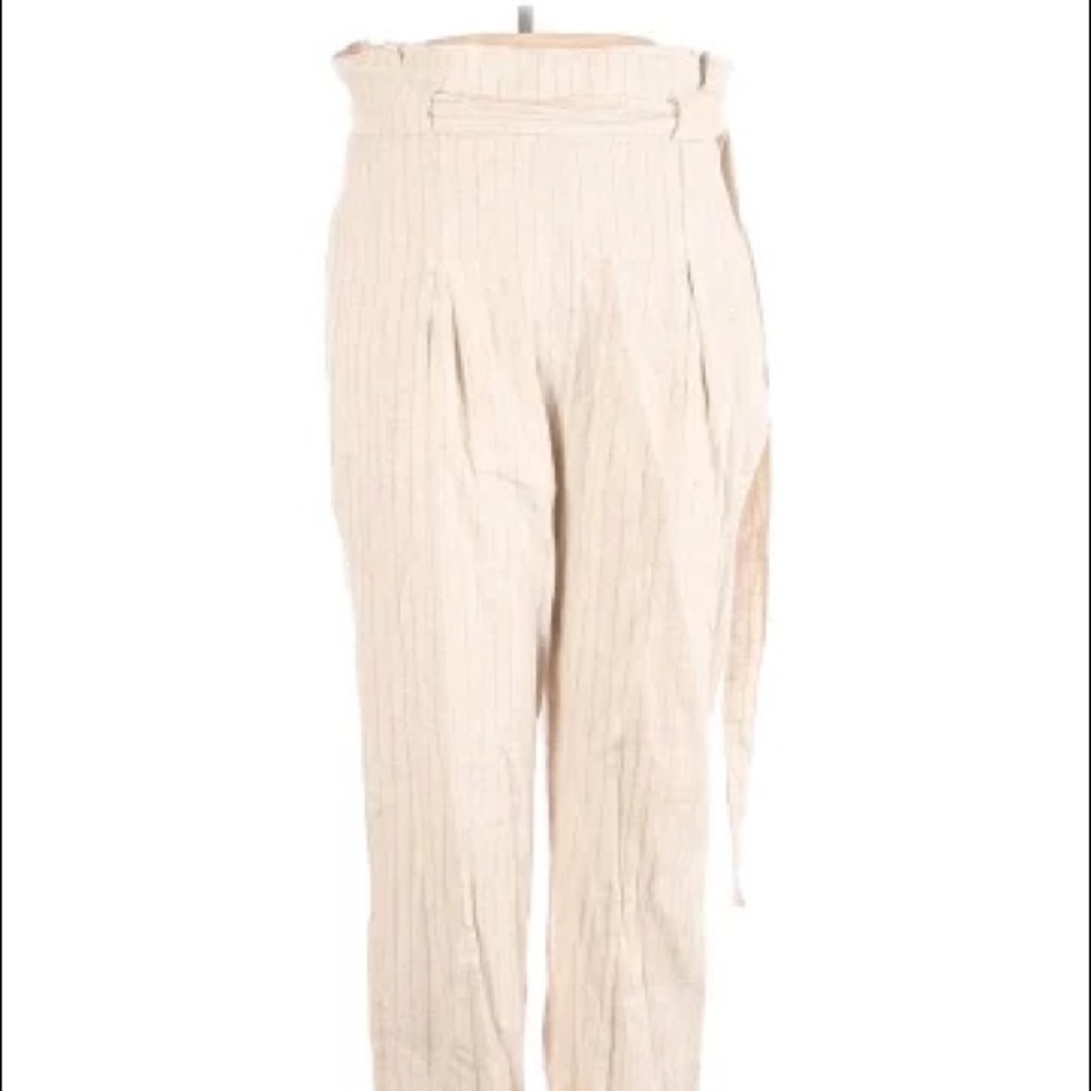 Anthropologie linen high waisted pants